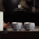 Six-piece Gift Set of Dragon Pattern Cup and Auspicious Tea Cup, 6-pack, F051