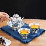 High-End Scroll-Leaf Lotus Tea Pot Set