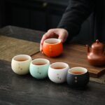 Company annual meeting gift to customers elders anniversary Mid-Autumn Festival souvenir tea cup gift box set practical customization