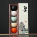 Company annual meeting gift to customers elders anniversary Mid-Autumn Festival souvenir tea cup gift box set practical customization
