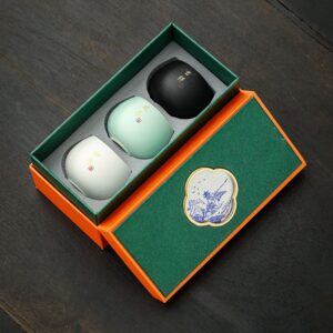 Company annual meeting gift to customers elders anniversary Mid-Autumn Festival souvenir tea cup gift box set practical customization