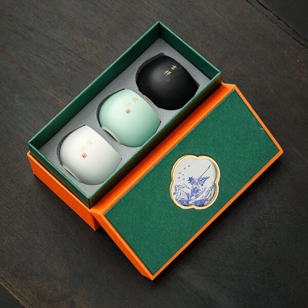 Company annual meeting gift to customers elders anniversary Mid-Autumn Festival souvenir tea cup gift box set practical customization