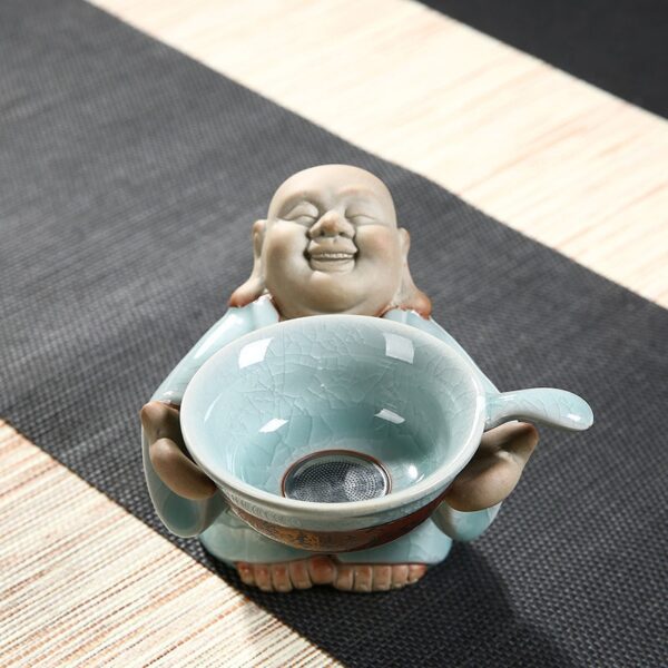 Ceramic Tea Strainer & Fair Cup – Elegant Tea Brewing Accessory for Water Separation and Filtering