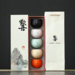 Company annual meeting gift to customers elders anniversary Mid-Autumn Festival souvenir tea cup gift box set practical customization
