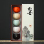 Company annual meeting gift to customers elders anniversary Mid-Autumn Festival souvenir tea cup gift box set practical customization