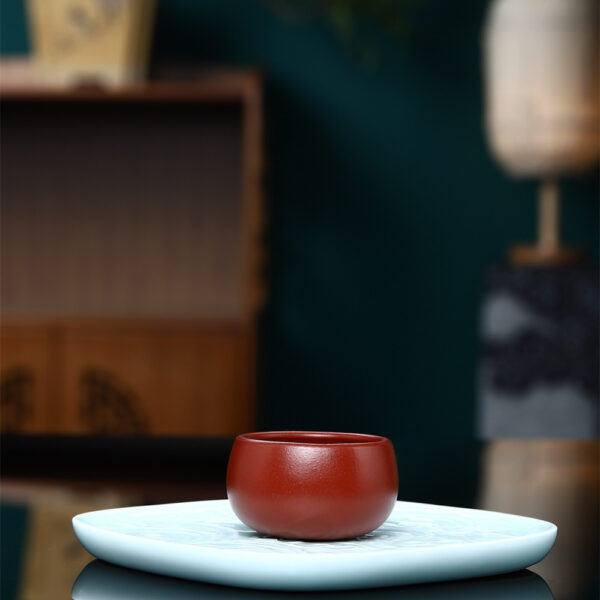 Purple clay tea cup small tea cup purple clay kung fu tea cup large master cup