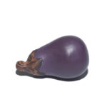 Yixing purple sand eggplant tea pet handmade bionic plants vegetables fruits purple qi eastward tea set ornaments sculpture