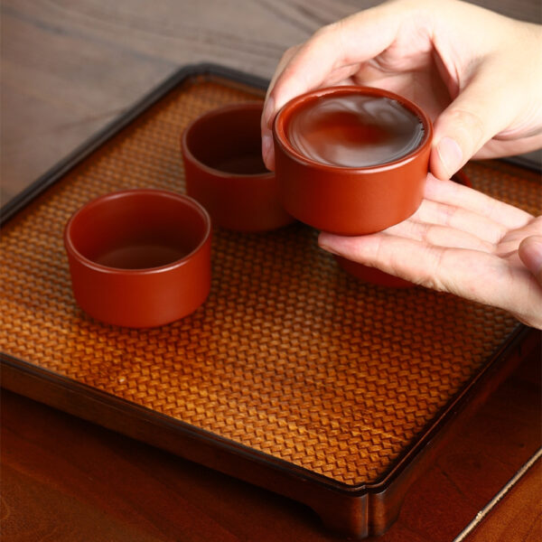 Purple clay tea cup small tea cup purple clay kung fu tea cup large master cup