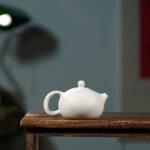 Yixing original ore white clay purple sand pot handmade peony Xishi pot purple sand teapot high-end daily tea set