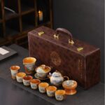 Clear water firewood glaze tea cup single kiln-changed ceramic tea cup Chinese retro host cup Kung Fu tea set single cup