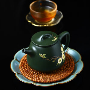 Painted flower high shipiao teapot Yixing purple clay teapot original ore hundred eyes old purple clay high-end tea set
