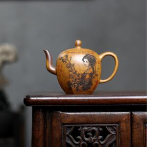Yixing purple clay teapot original ore high temperature section mud wood burning poppy teapot household kung fu tea set secret text