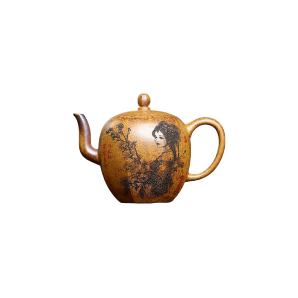 Yixing purple clay teapot original ore high temperature section mud wood burning poppy teapot household kung fu tea set secret text