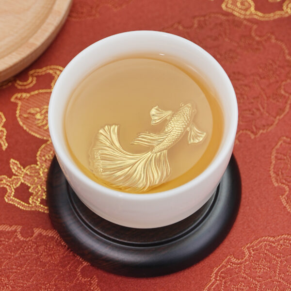 999 household sterling silver tea pet tea ceremony silver brocade lithium about 2 grams