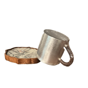 Pittsford Teahouse – Pure Silver Artisan Teacup | 132.80g of 99.99% Fine Silver#23599