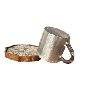 Pure Silver Artisan Teacup | 132.80g of 99.99% Fine Silver