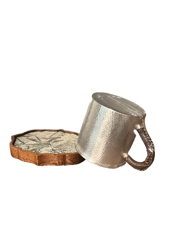 Pittsford Teahouse – Pure Silver Artisan Teacup | 132.80g of 99.99% Fine Silver#23599