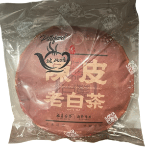 350g Aged White Tea Cake – Fuding Dabai, 2018 Xinhui peel & Sun-Dried Gongmei