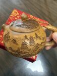 Yixing Purple Clay Teapot – Handcrafted Landscape Design