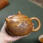 Yixing Purple Clay Teapot – Handcrafted Landscape Design