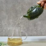 Handcrafted Yixing Green Clay Teapot – Carved Jiangnan Landscape (8.5 oz)