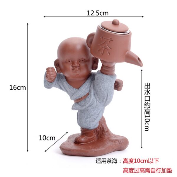 Zen Monk Lazy Tea Infuser - Creative Rotating Automatic Tea Strainer Set