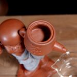 Zen Monk Lazy Tea Infuser - Creative Rotating Automatic Tea Strainer Set